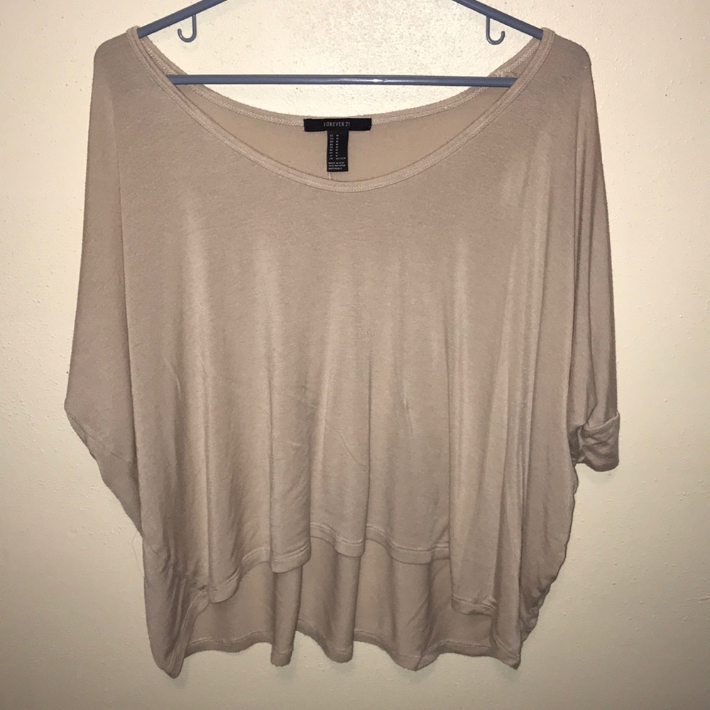 3/4 sleeve nude Flowy Top